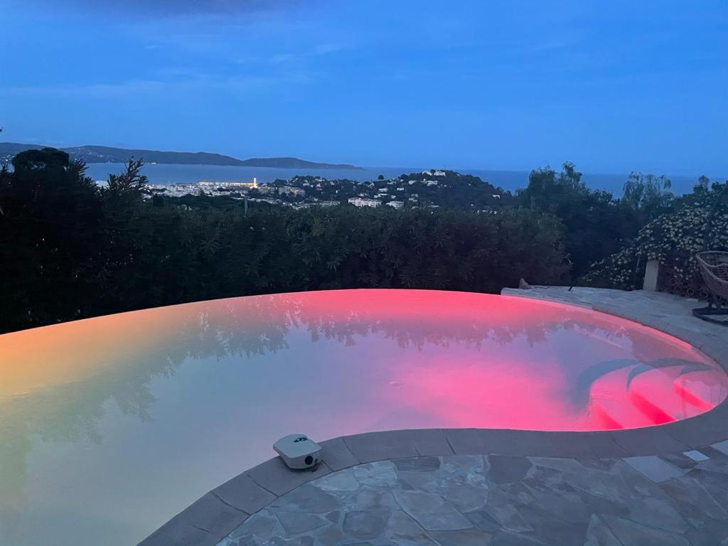 4-Star Private Villa With Heated Pool And Panoramic Sea View At Gulf De Saint Tropez Cavalaire-sur-Mer Exterior photo