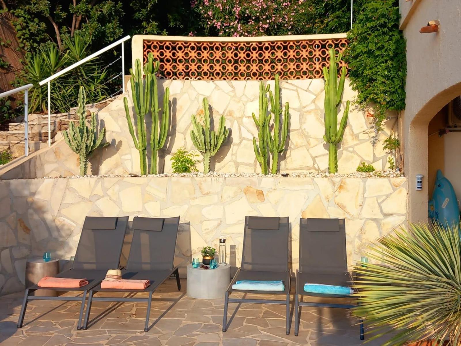 4-Star Private Villa With Heated Pool And Panoramic Sea View At Gulf De Saint Tropez Cavalaire-sur-Mer Exterior photo